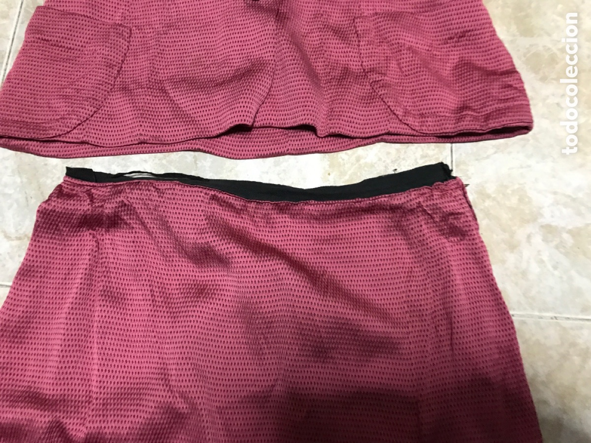 Antig&uuml;edades: Falda y chaqueta .Talla 40 aprox. - Foto 7