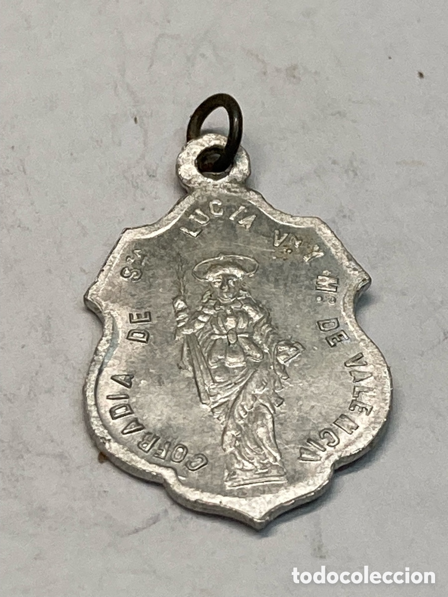 Antig&uuml;edades: Medalla de metal religioso C260 - Foto 1