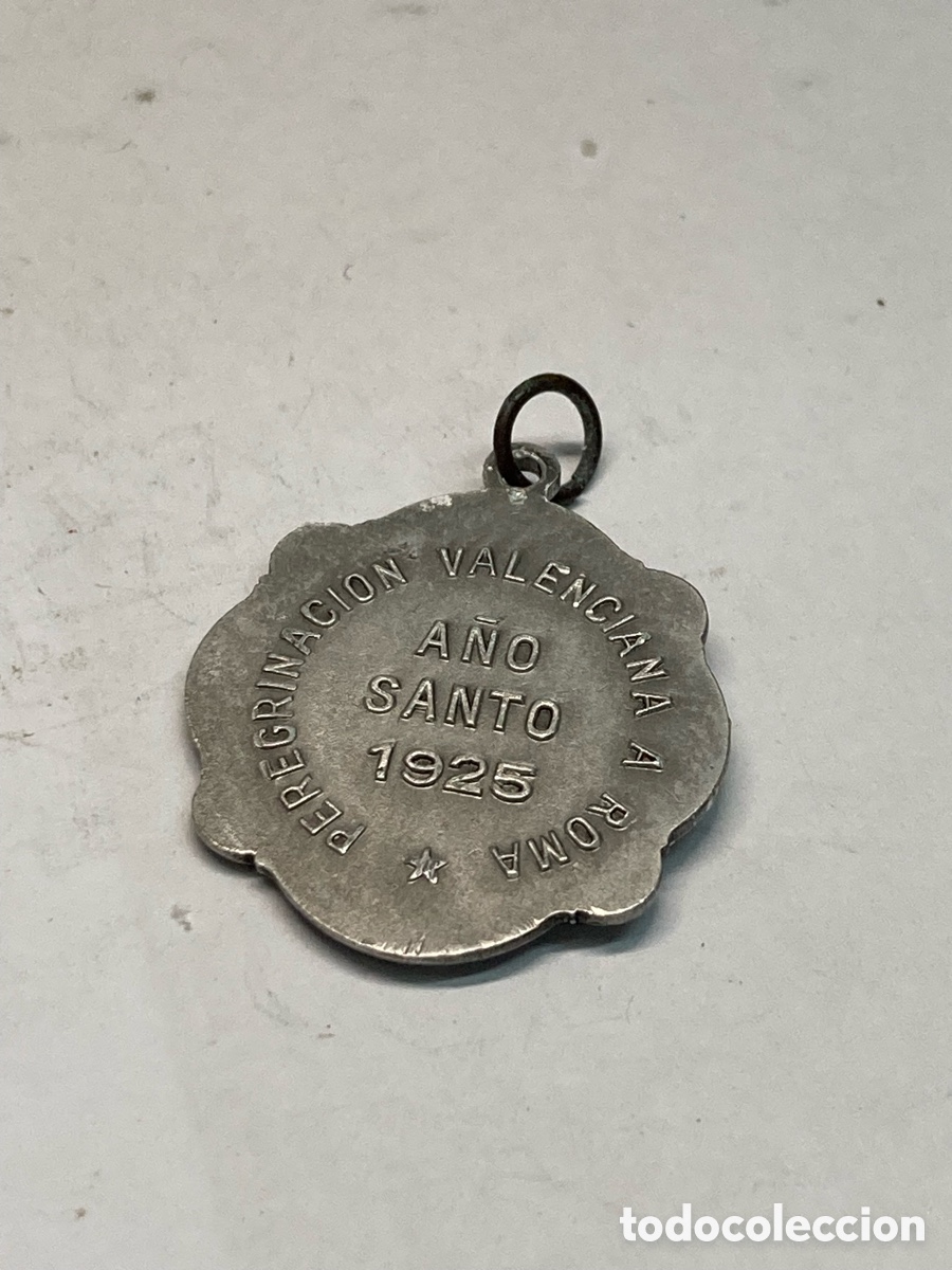 Antig&uuml;edades: Medalla de metal religioso C260 - Foto 2