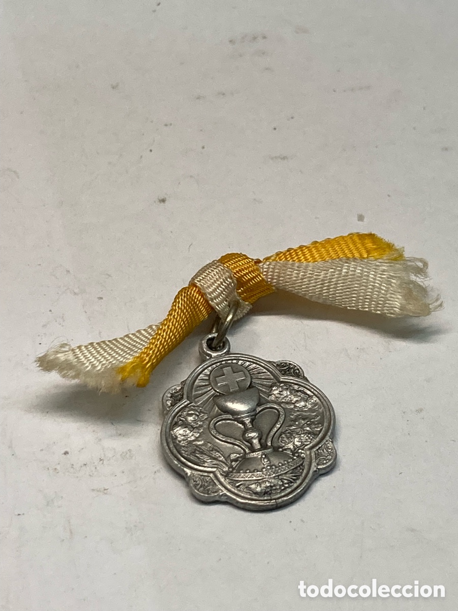 Antig&uuml;edades: Medalla de metal religioso C260 - Foto 1