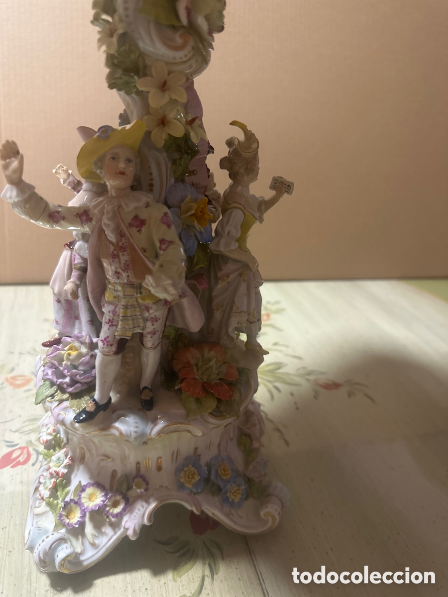 Antig&uuml;edades: Centro de porcelana de coleccion - Foto 2