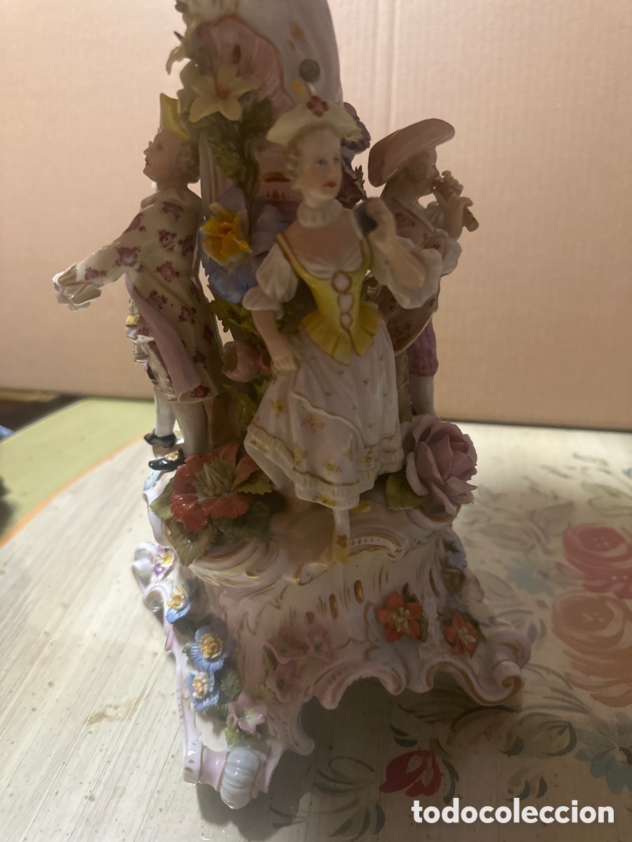 Antig&uuml;edades: Centro de porcelana de coleccion - Foto 3