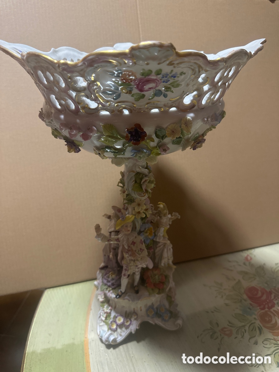 Antig&uuml;edades: Centro de porcelana de coleccion - Foto 6