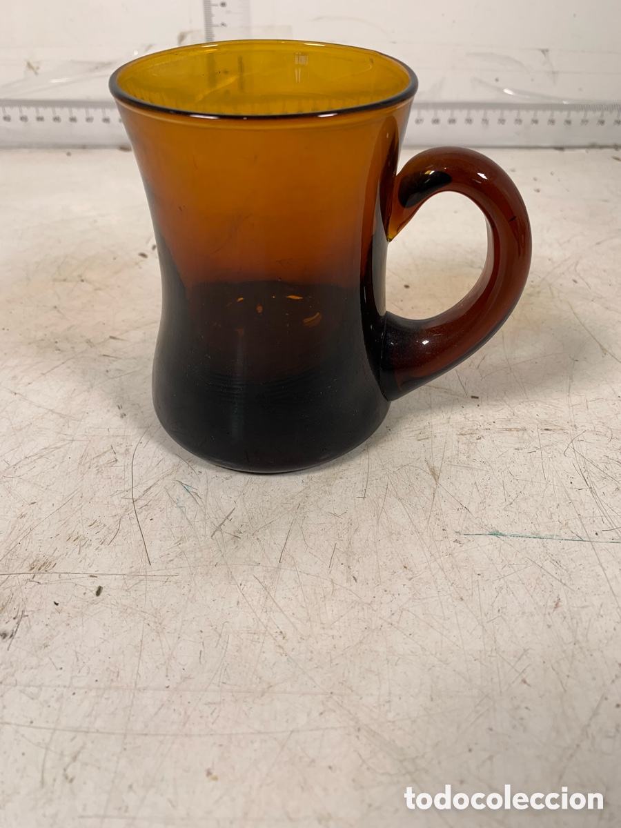 Antig&uuml;edades: 01_ jarra cristal ambar - Foto 2