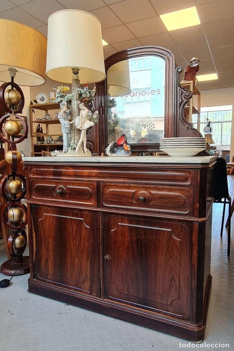 Antig&uuml;edades: C&oacute;moda peinadora de palosanto - Foto 1