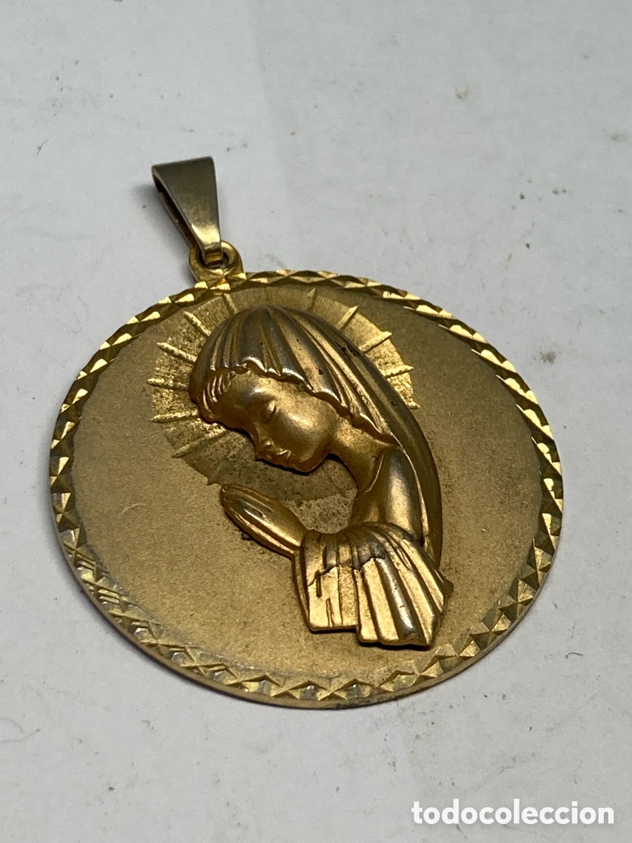 Antig&uuml;edades: Medalla de metal religioso C261 - Foto 1
