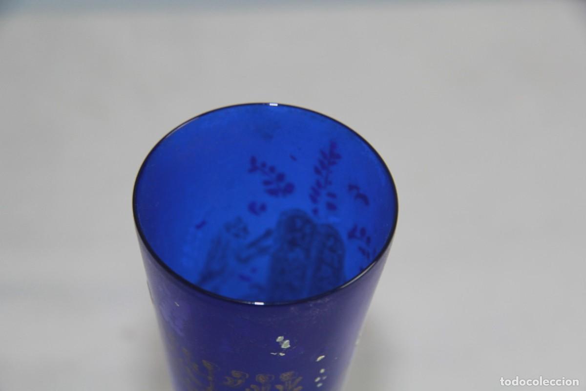 Antig&uuml;edades: Copa en cristal de Murano de color azul - Foto 6
