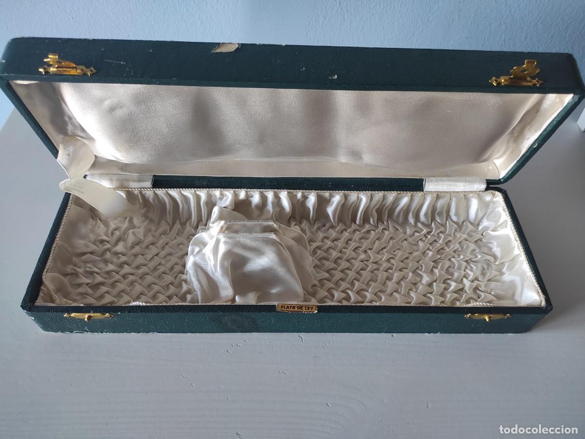 Antig&uuml;edades: ESTUCHE VAC&Iacute;O PARA CUBIERTOS DE PLATA ANTIGUO - Foto 1