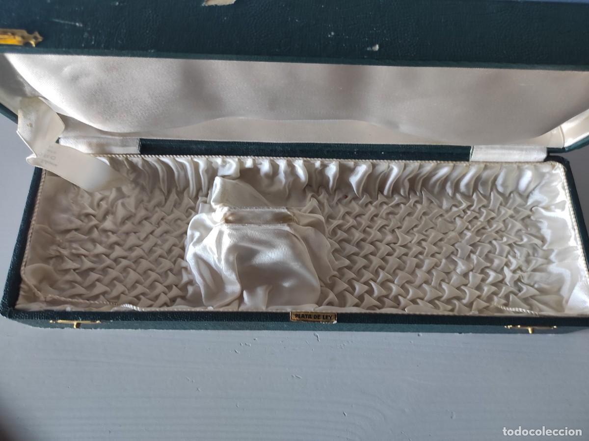 Antig&uuml;edades: ESTUCHE VAC&Iacute;O PARA CUBIERTOS DE PLATA ANTIGUO - Foto 2