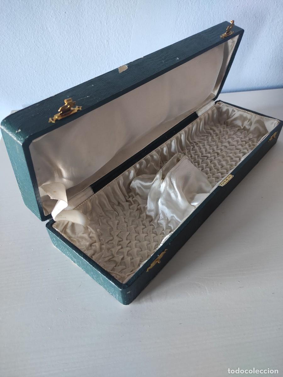 Antig&uuml;edades: ESTUCHE VAC&Iacute;O PARA CUBIERTOS DE PLATA ANTIGUO - Foto 4