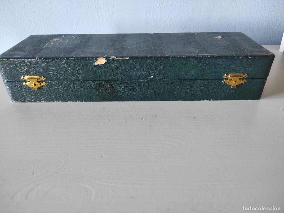 Antig&uuml;edades: ESTUCHE VAC&Iacute;O PARA CUBIERTOS DE PLATA ANTIGUO - Foto 5