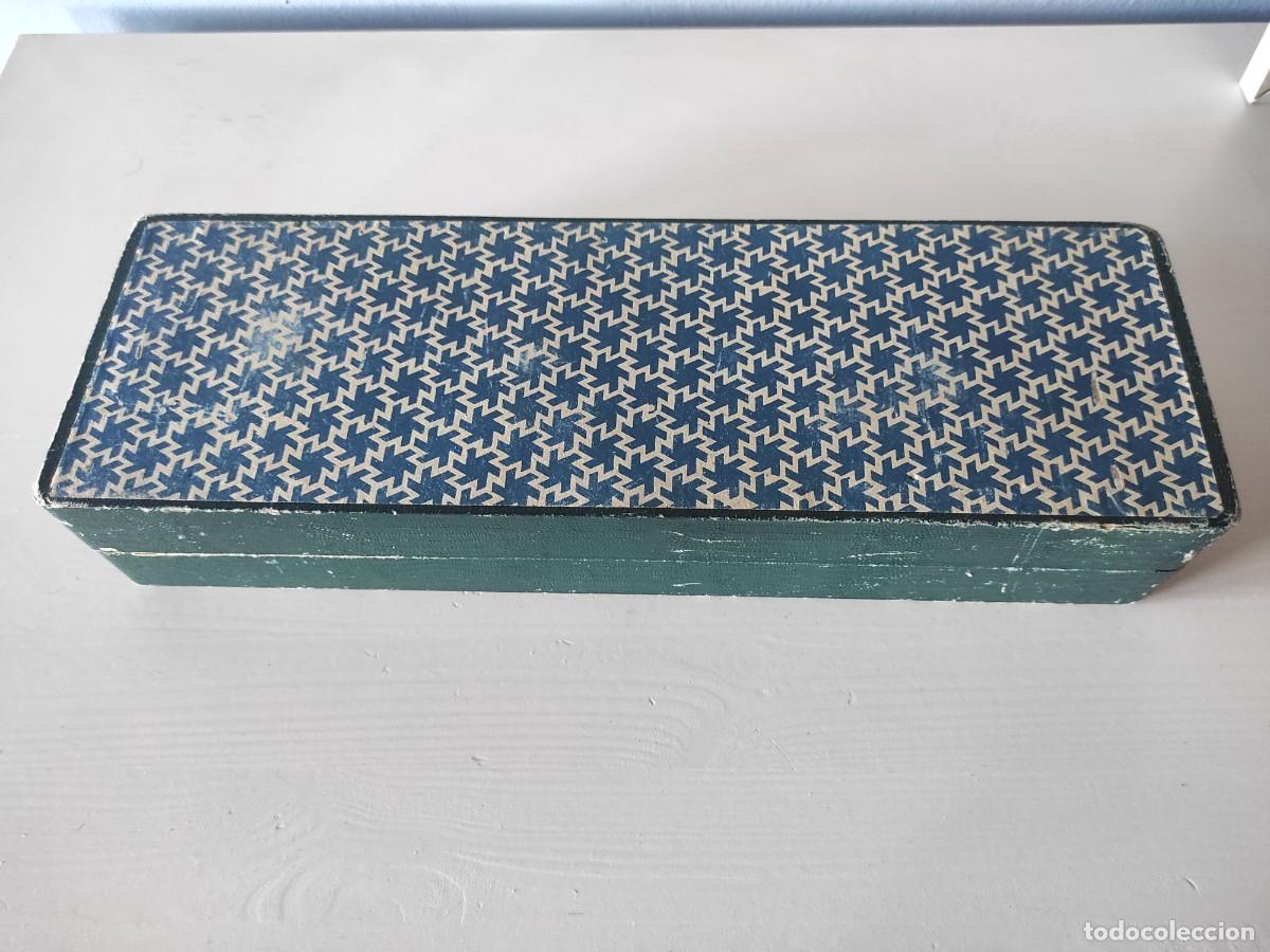 Antig&uuml;edades: ESTUCHE VAC&Iacute;O PARA CUBIERTOS DE PLATA ANTIGUO - Foto 6