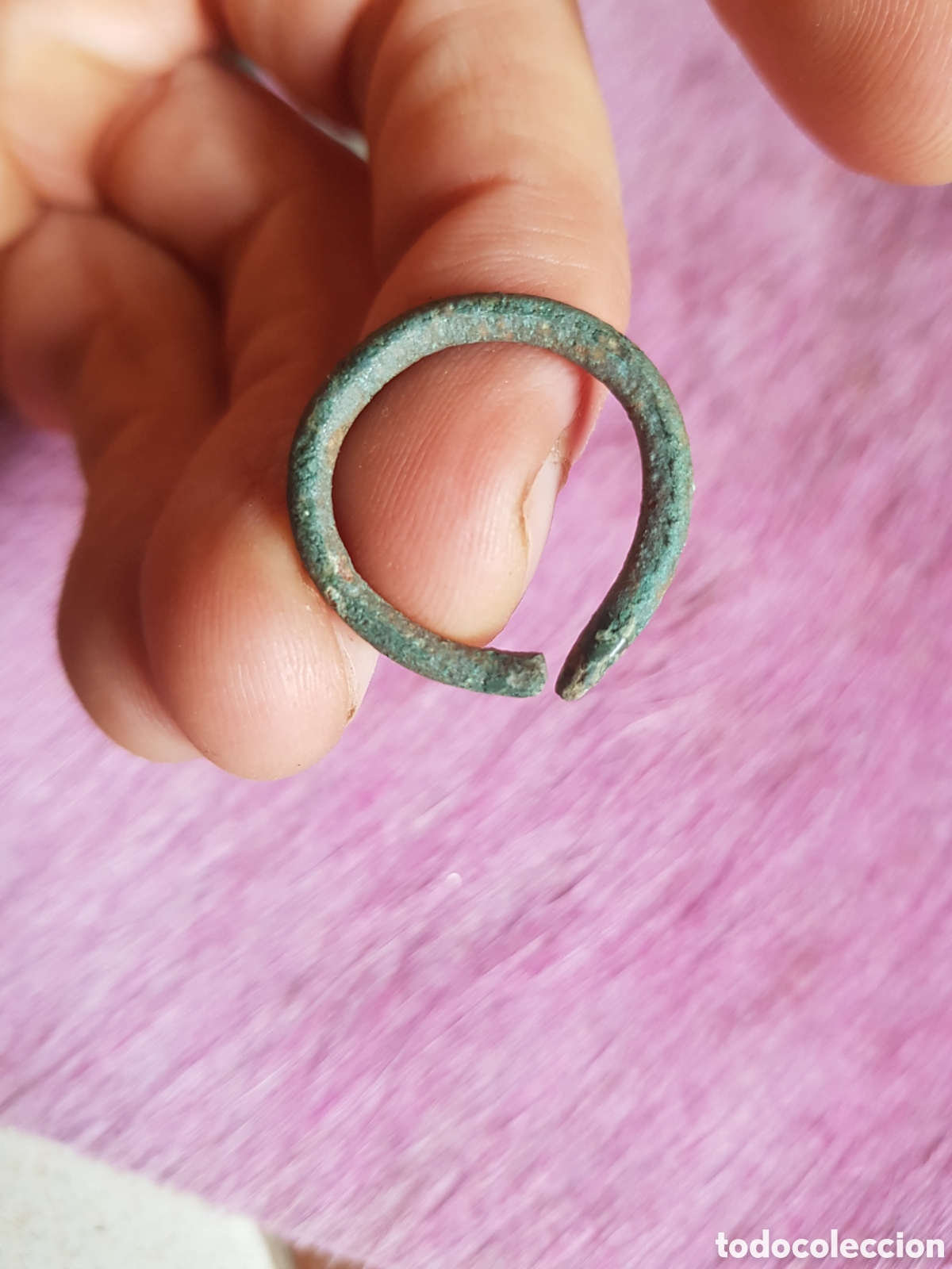 Antig&uuml;edades: Anillo Vikingo Zoomorfo, Serpiente, Bronce - Foto 3