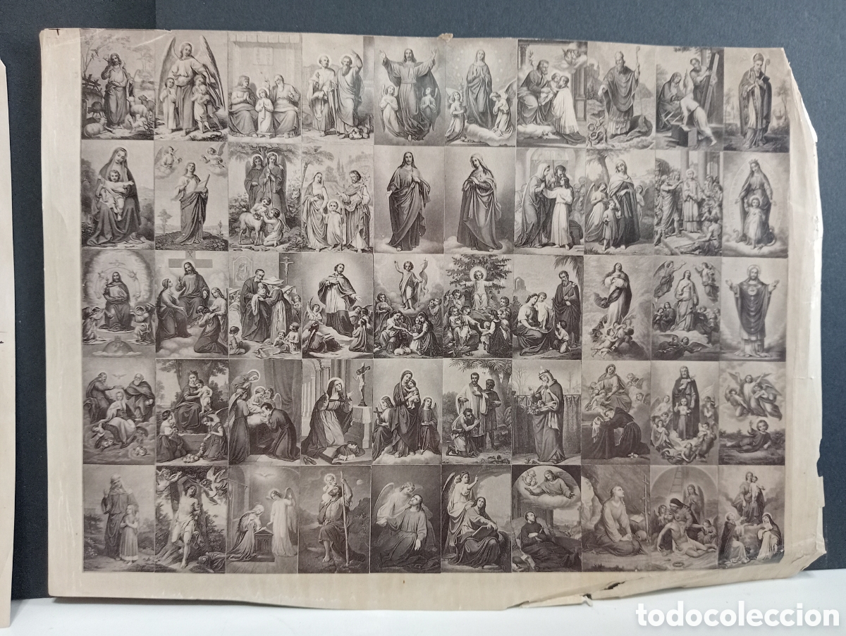 Antig&uuml;edades: CONJUNTO DE DOS ESTAMPAS RELIGIOSAS - VIA CRUCIS - Foto 3