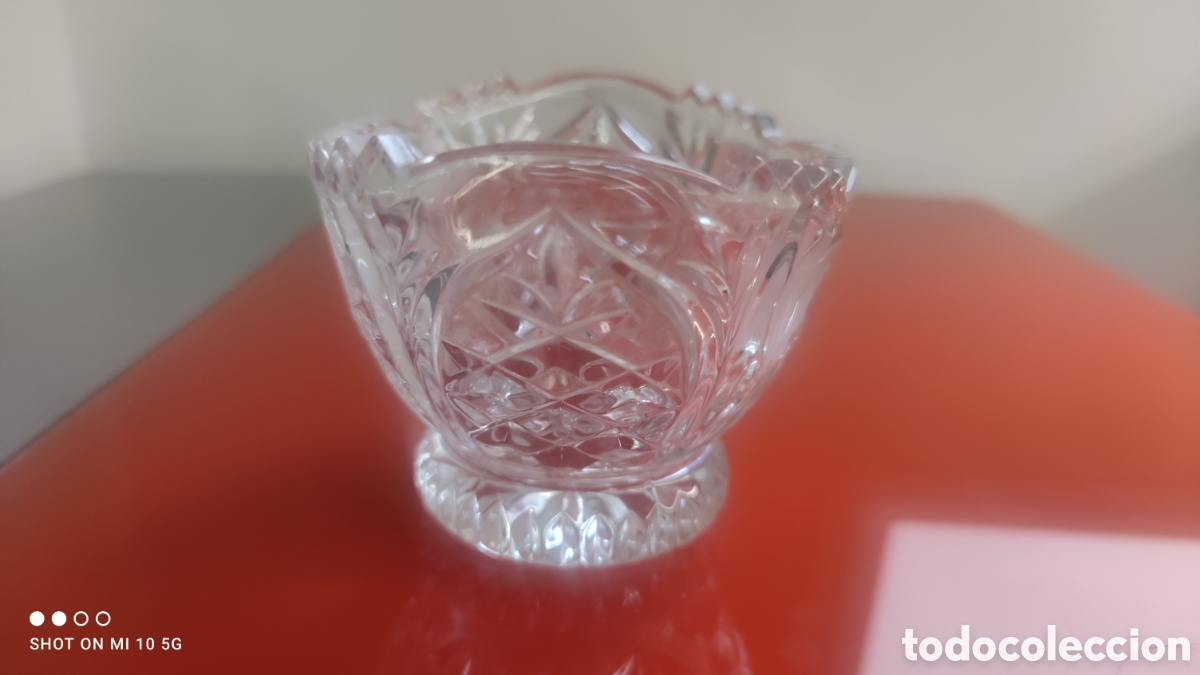 Antig&uuml;edades: CENTRO PEQUE&Ntilde;O DE CRISTAL TALLADO - Foto 2