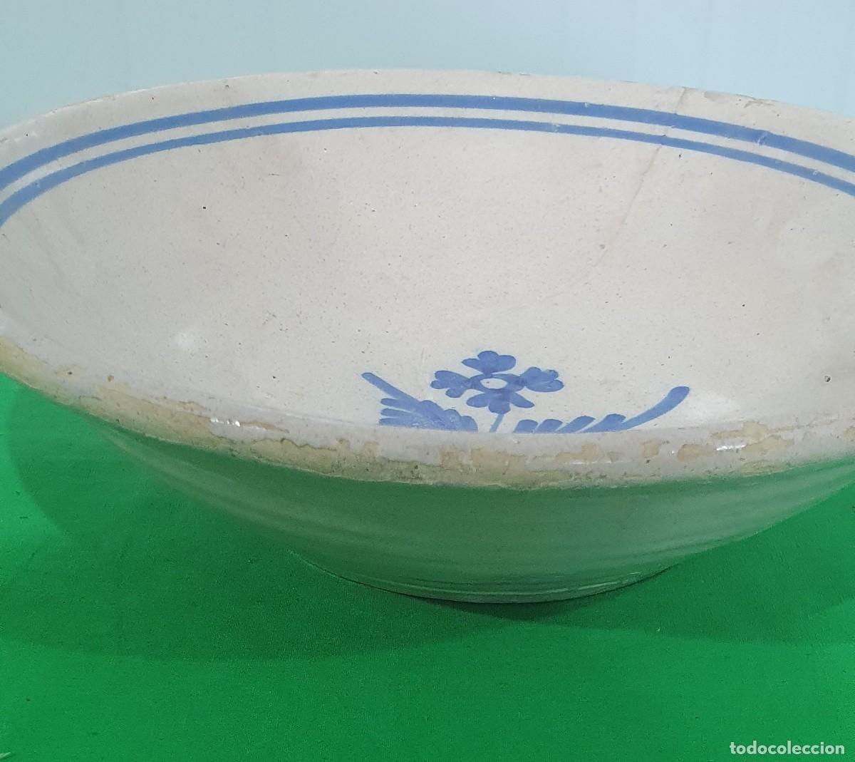 Antig&uuml;edades: Cuenco de cer&aacute;mica 32 cm - Foto 3