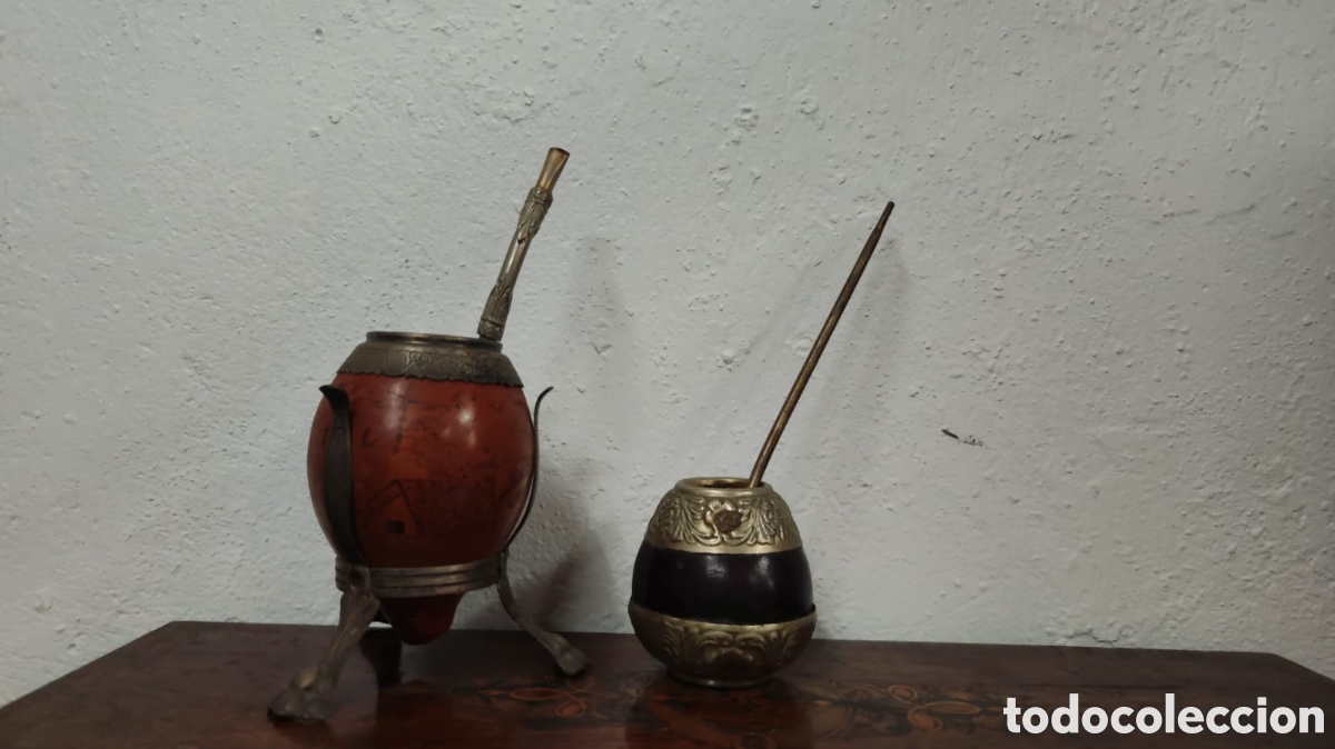 Antig&uuml;edades: Vasos para mate artesanos - Foto 1