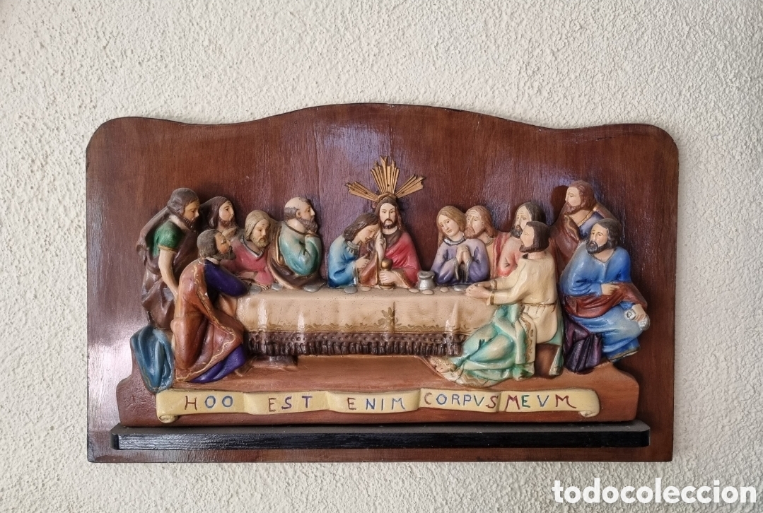 Antig&uuml;edades: Cuadro religioso en relieve - Foto 1
