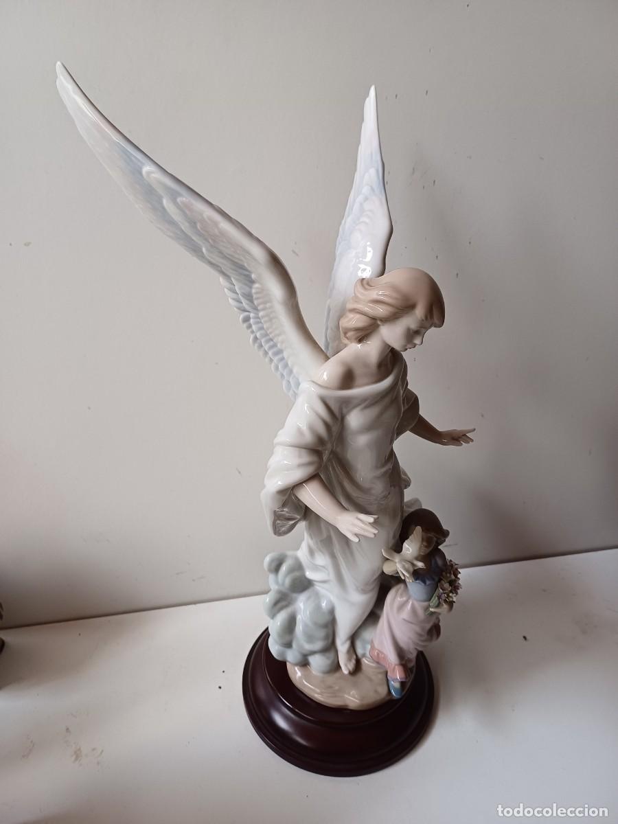 Antig&uuml;edades: LLADRO ANGEL DE LA GUARDA 56 cms - Foto 2