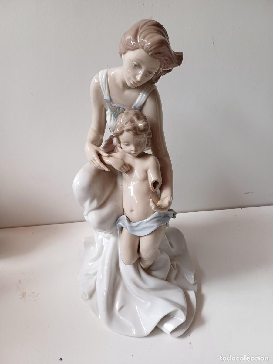 Antig&uuml;edades: LLADRO ANGEL DE LA GUARDA 56 cms - Foto 7