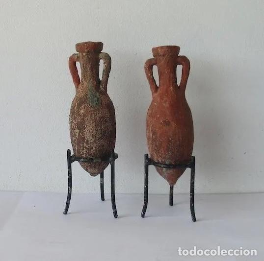 Antig&uuml;edades: DOS ANFORAS - FIGURAS DE SOBREMESA - Foto 1