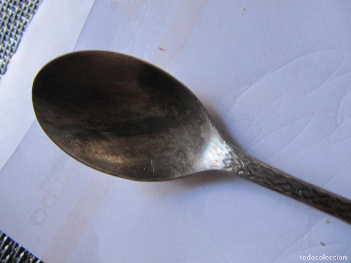 Antig&uuml;edades: CUCHARA DE POSTRE SIGLAS A.R.100 - Foto 3