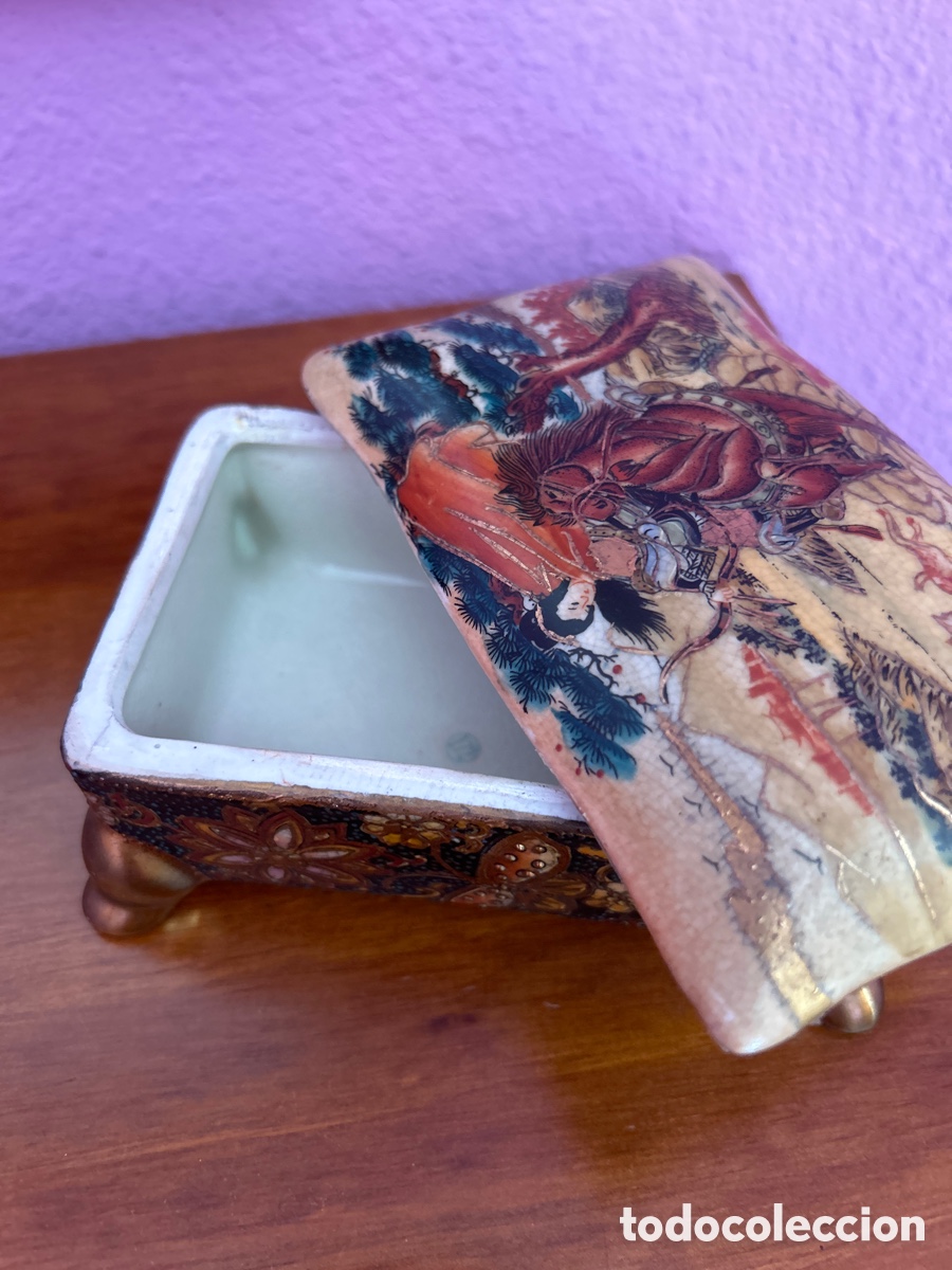 Antig&uuml;edades: Caja china rectangular satsuma - Foto 5