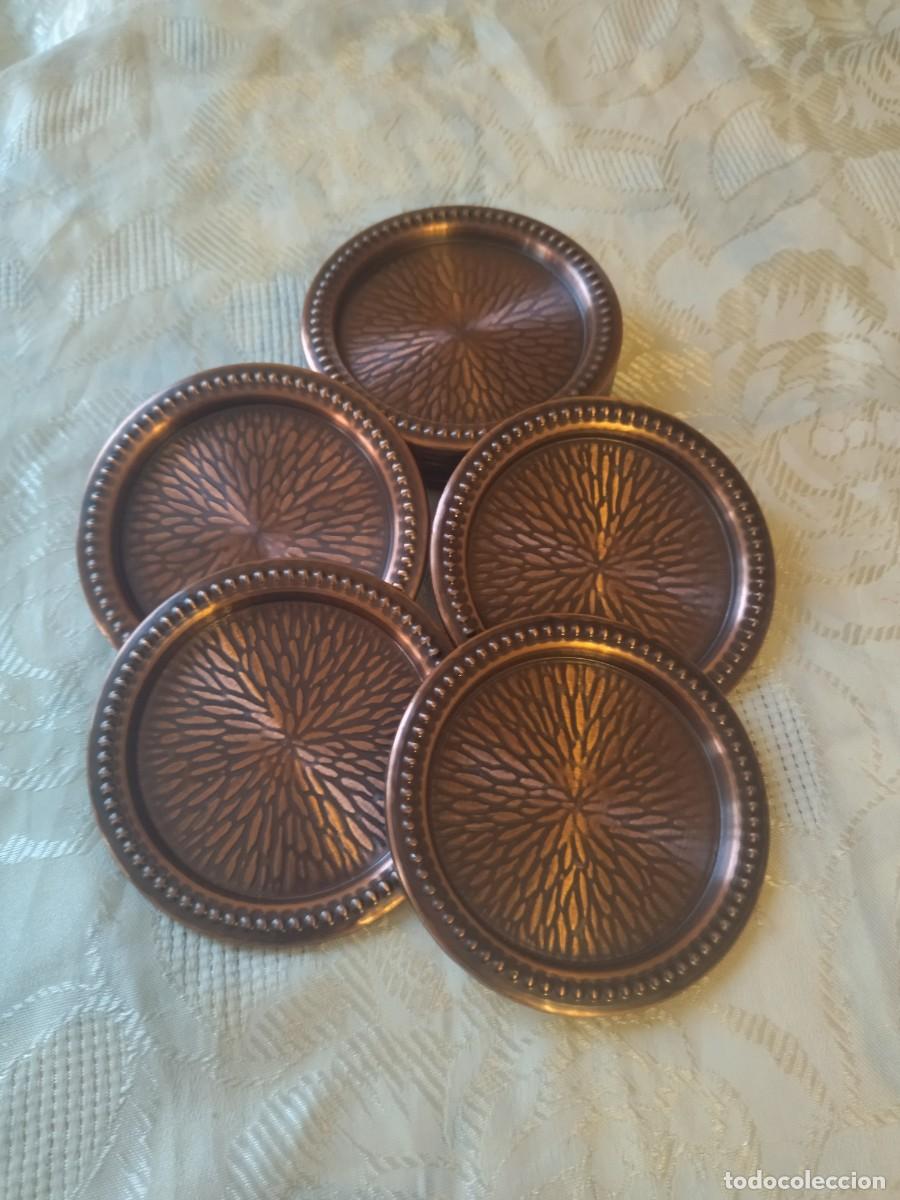 Antig&uuml;edades: Lote de 12 posa vasos de cobre - Foto 1