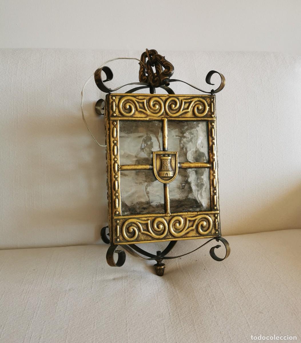 Antig&uuml;edades: FAROL DE LATON &ndash; SIGLO XIX - Foto 2