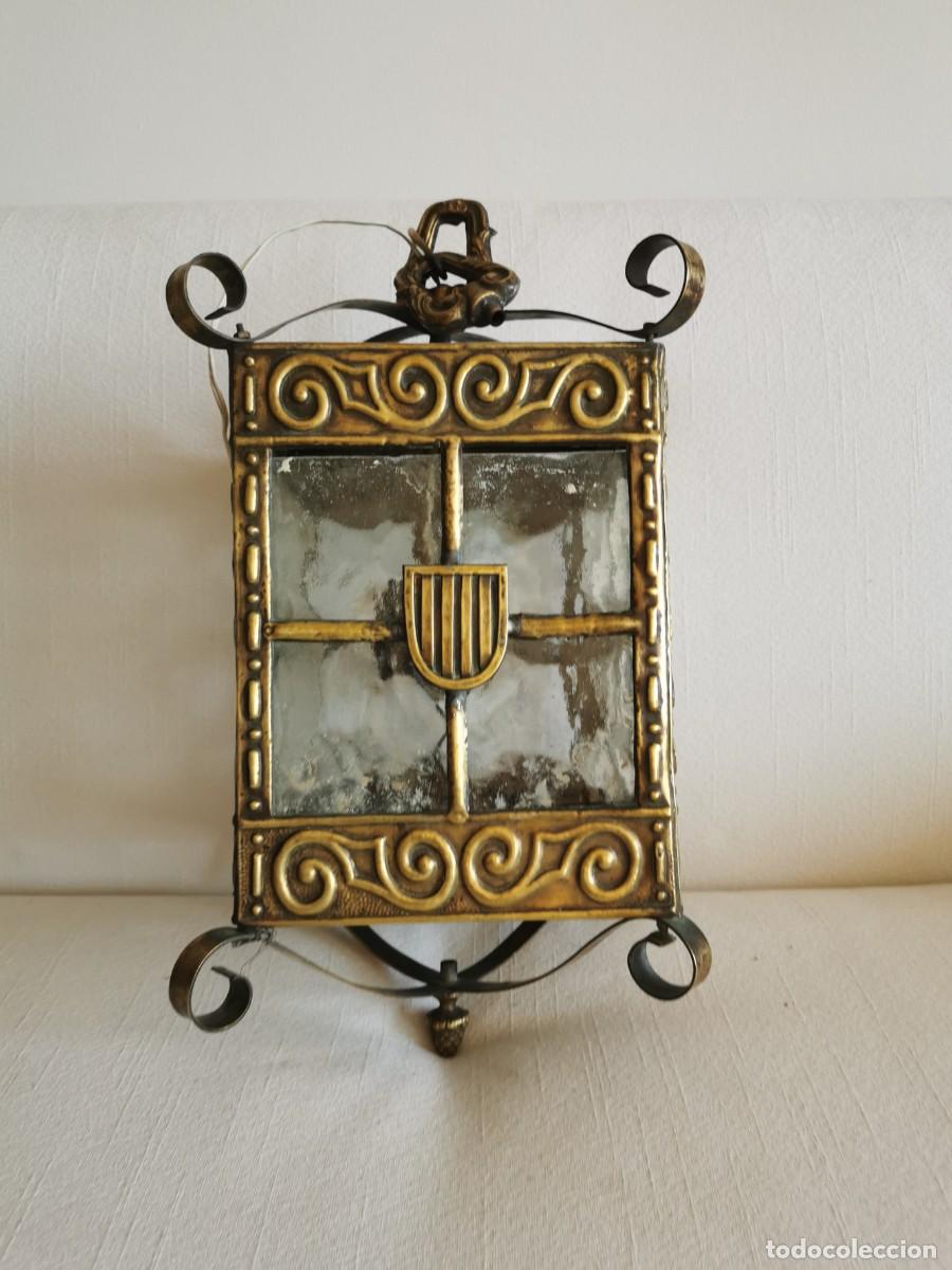Antig&uuml;edades: FAROL DE LATON &ndash; SIGLO XIX - Foto 3