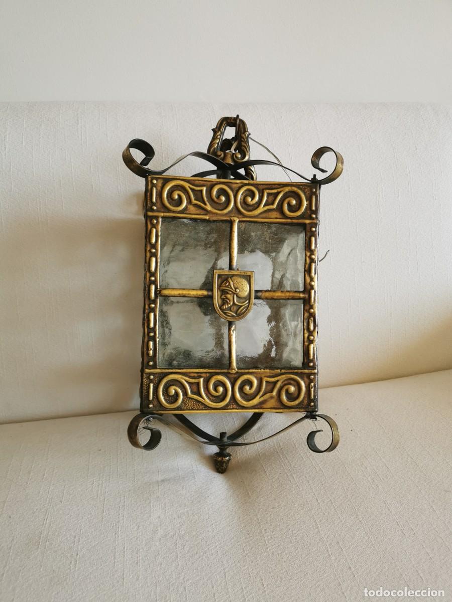 Antig&uuml;edades: FAROL DE LATON &ndash; SIGLO XIX - Foto 4