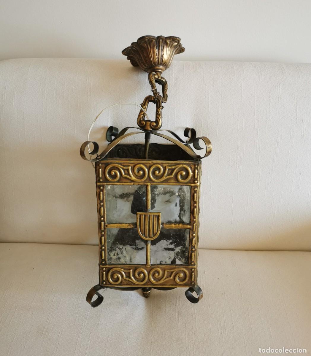 Antig&uuml;edades: FAROL DE LATON &ndash; SIGLO XIX - Foto 6