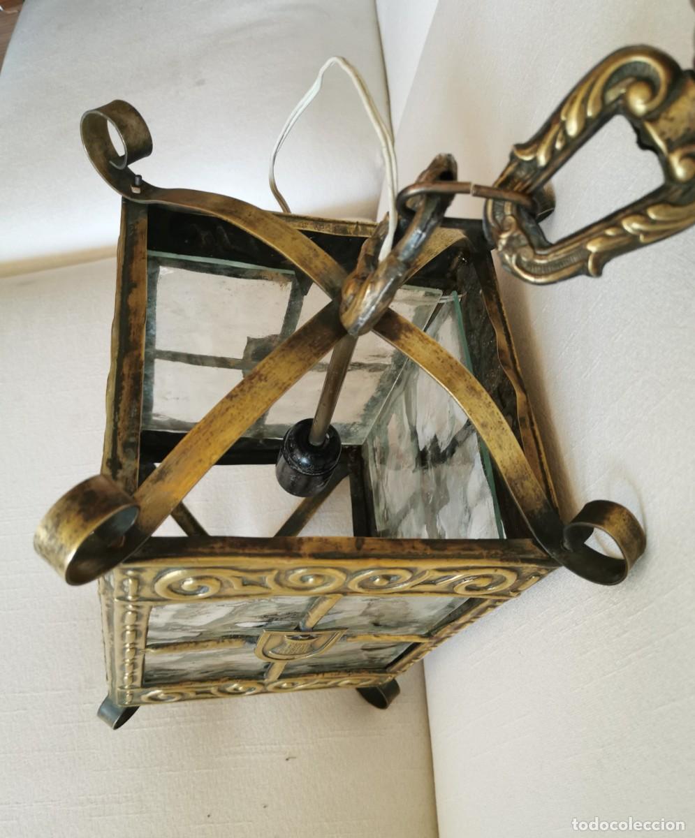 Antig&uuml;edades: FAROL DE LATON &ndash; SIGLO XIX - Foto 7