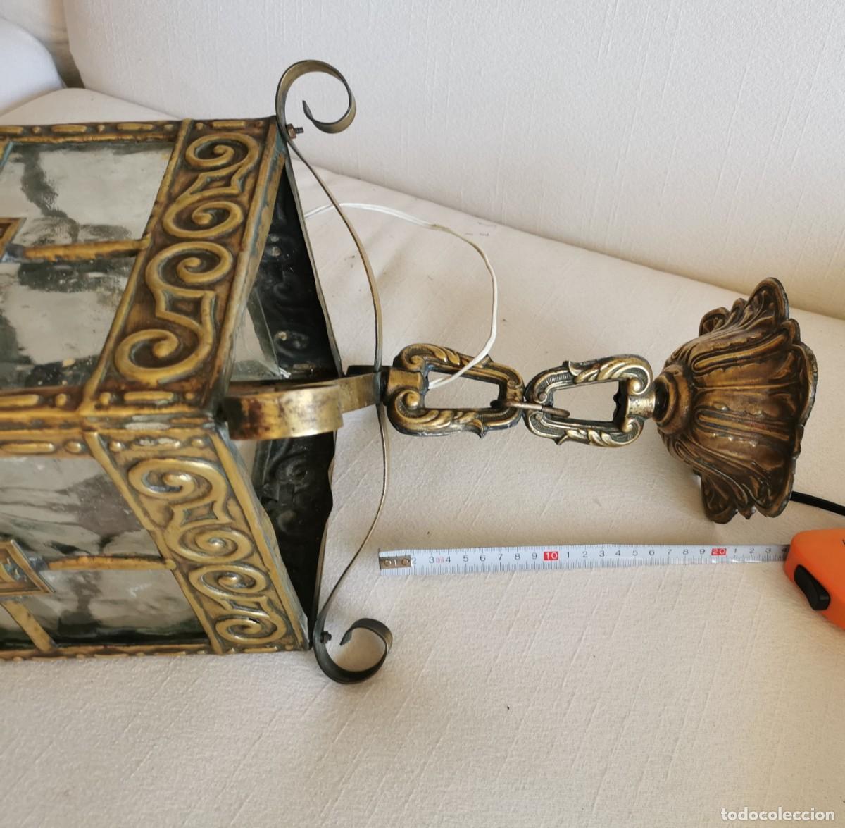 Antig&uuml;edades: FAROL DE LATON &ndash; SIGLO XIX - Foto 9
