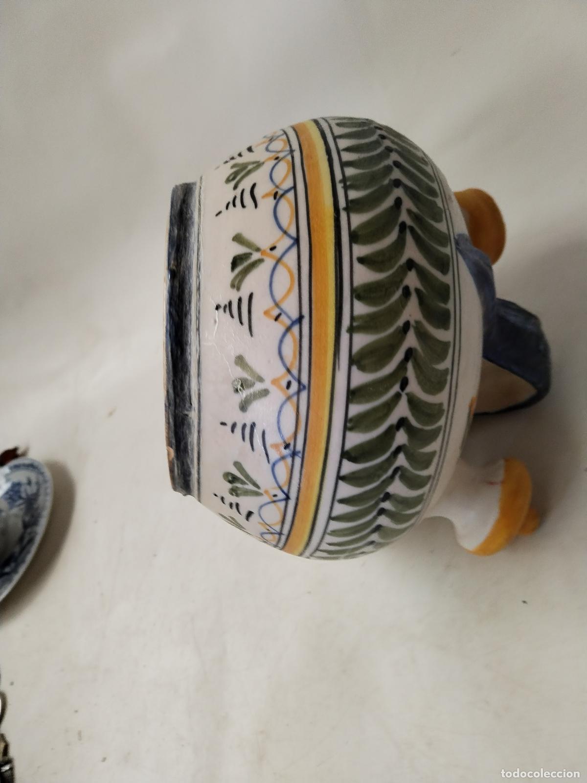 Antig&uuml;edades: botijo en ceramica de talavera - Foto 2