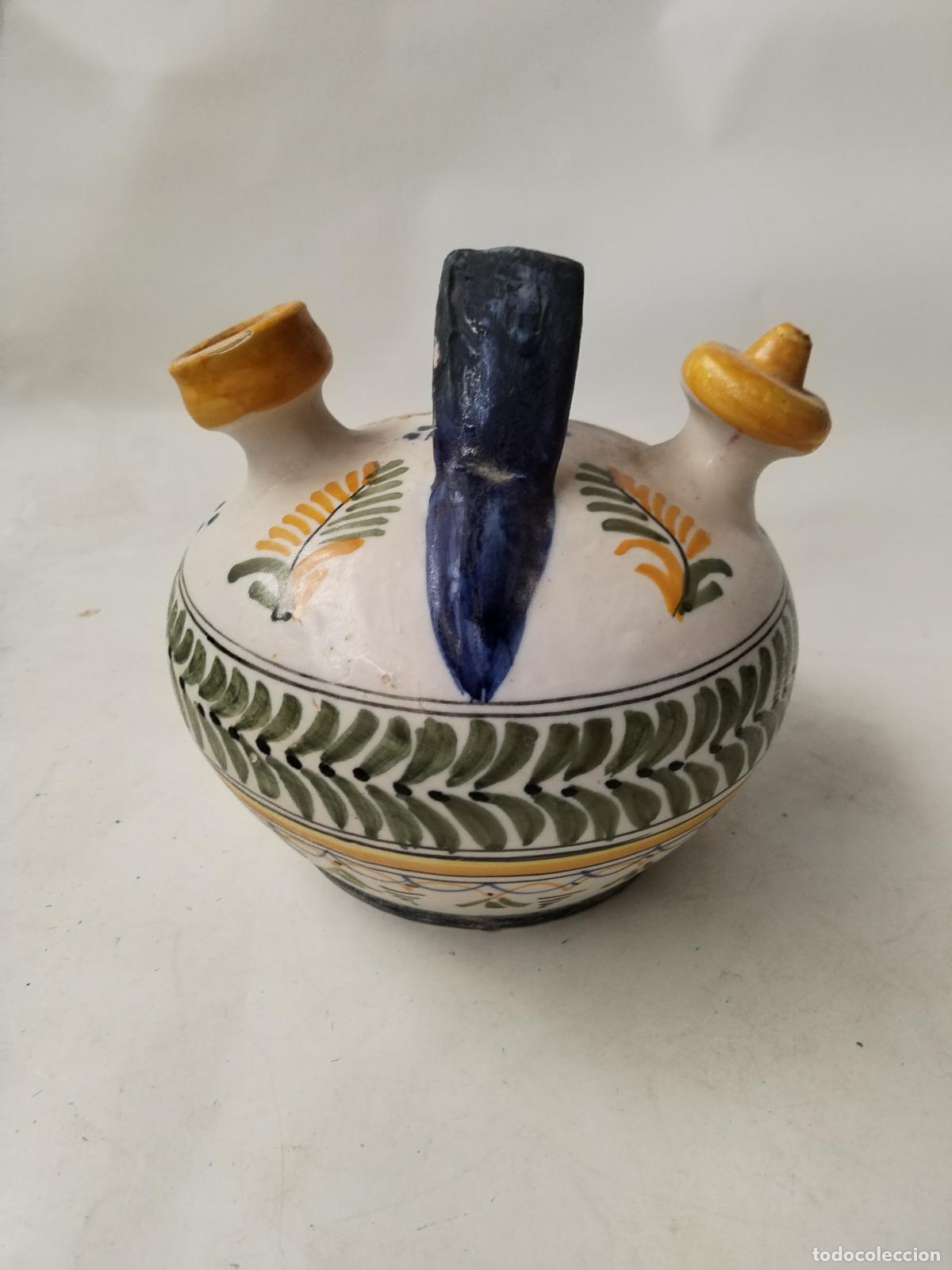 Antig&uuml;edades: botijo en ceramica de talavera - Foto 1