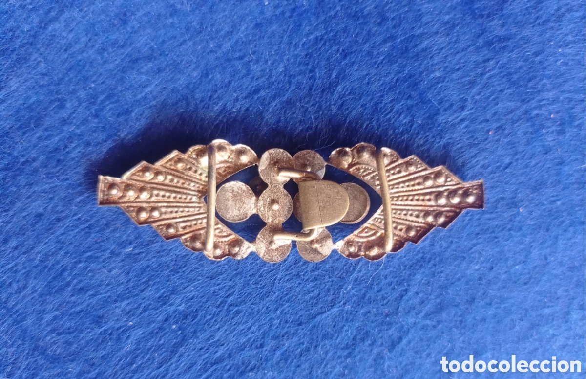 Antig&uuml;edades: ⚜️ANTIGUO BROCHE DE CAPA CON PEDRER&Iacute;A - Foto 2