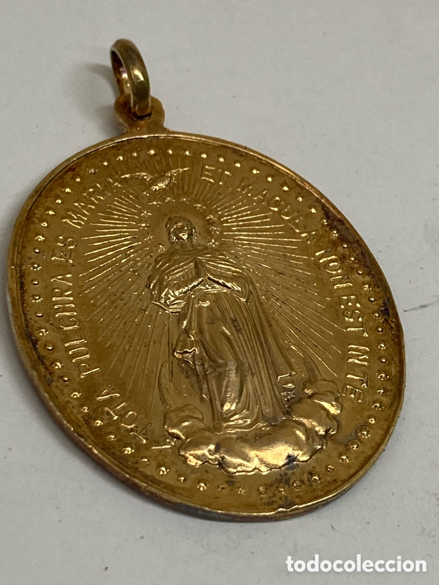 Antig&uuml;edades: Medalla de plata religiosa C284 - Foto 1