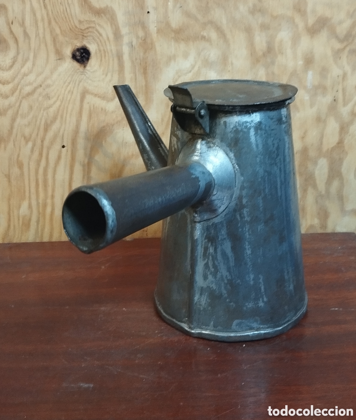 Antig&uuml;edades: Cafetera antigua de hierro - Foto 9