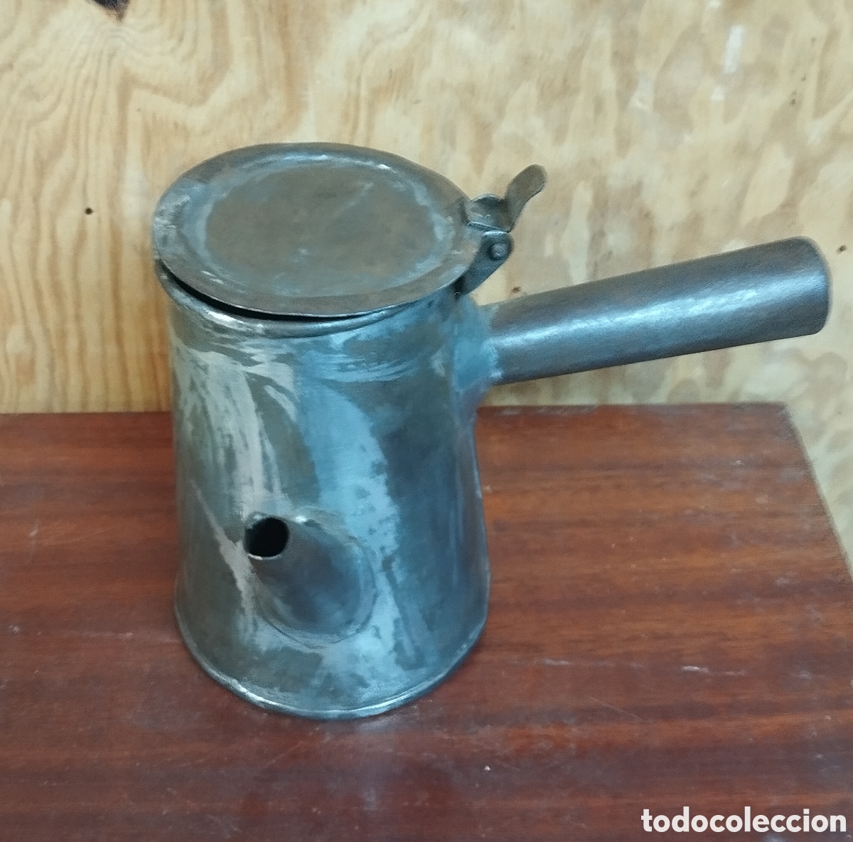 Antig&uuml;edades: Cafetera antigua de hierro - Foto 12