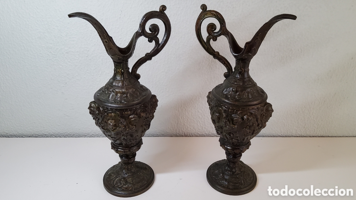 Antig&uuml;edades: Pareja de jarras con asas - Foto 2