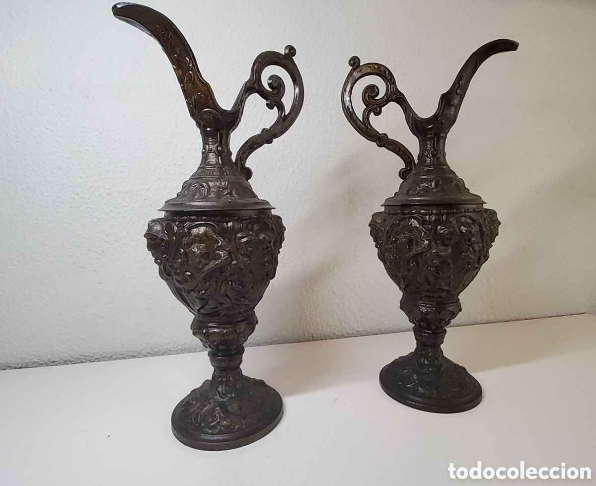 Antig&uuml;edades: Pareja de jarras con asas - Foto 3