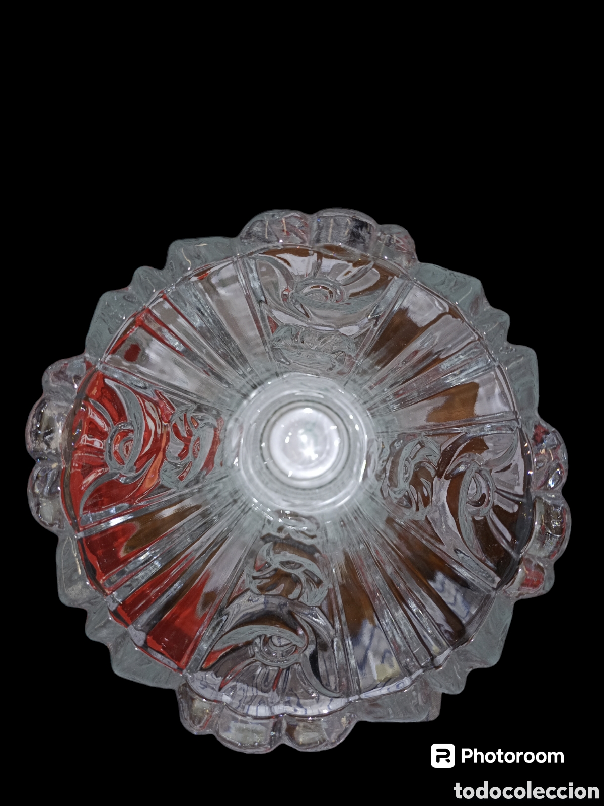 Antig&uuml;edades: Florero cristal tallado - Foto 2