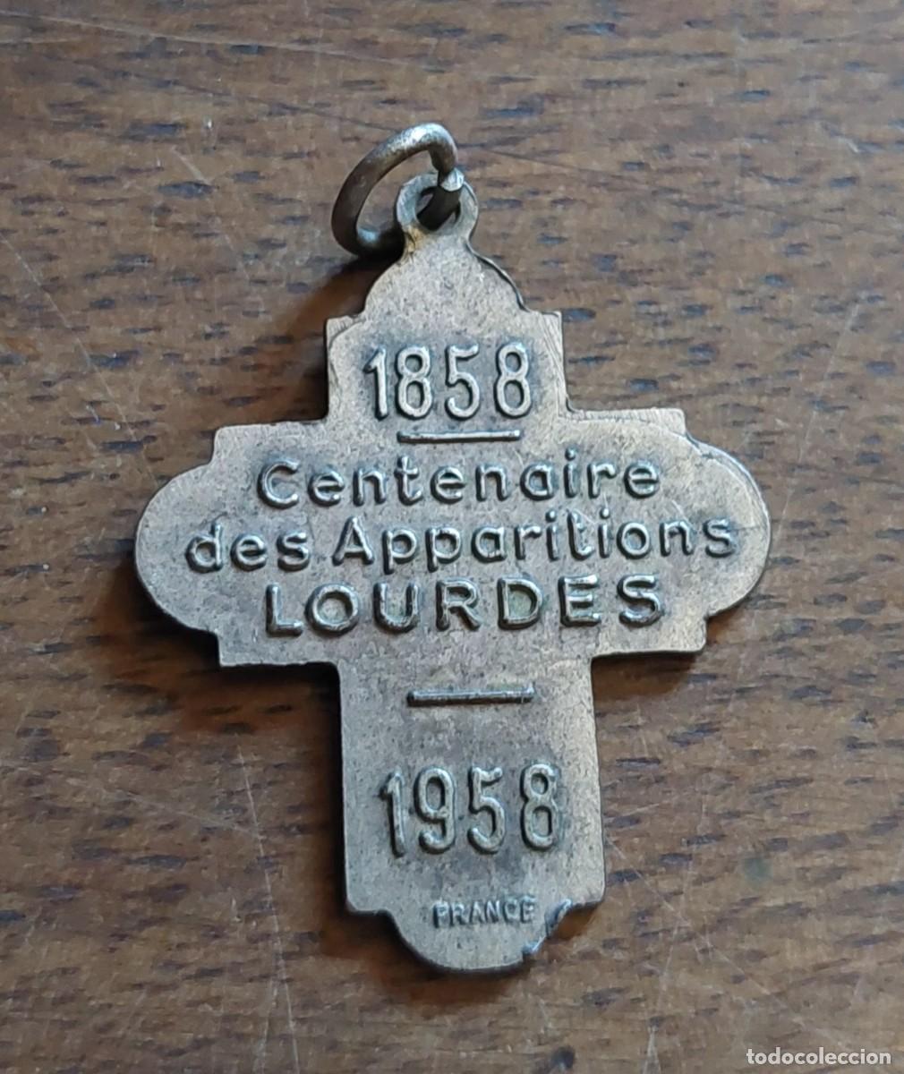 Antig&uuml;edades: Medalla centenario aparici&oacute;n de Lourdes 1958 - Foto 2