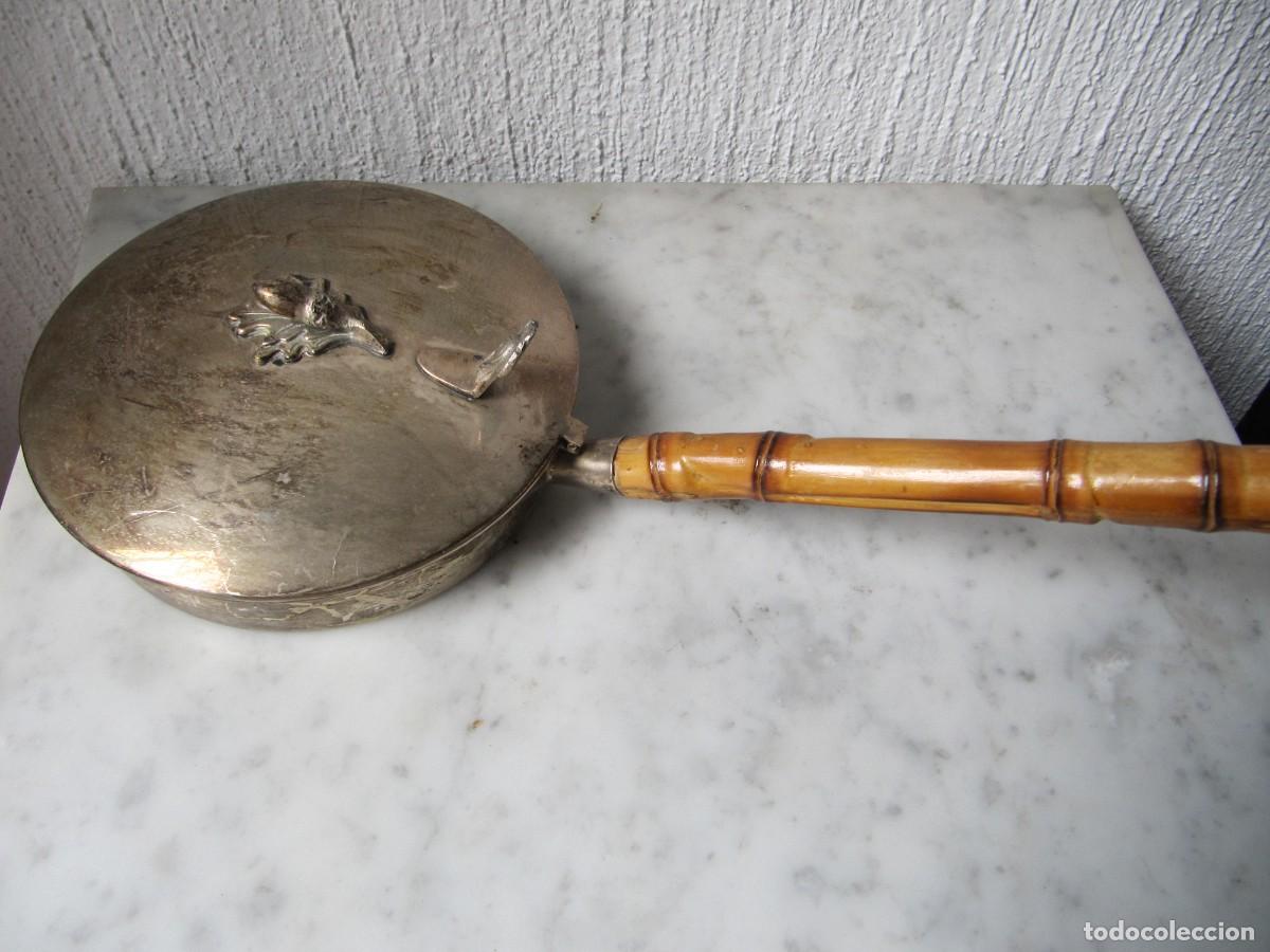 Antig&uuml;edades: servidor de mesa de metal plateado - Foto 1