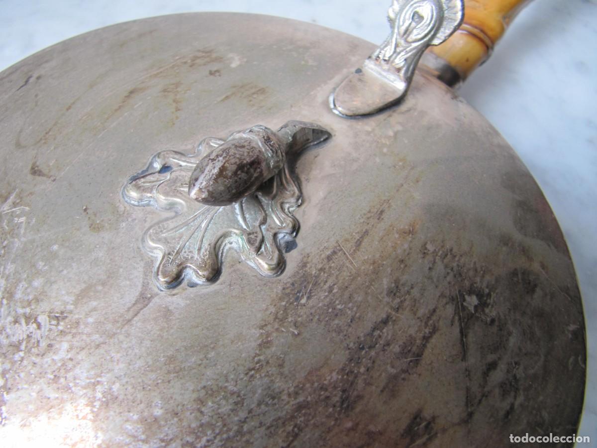 Antig&uuml;edades: servidor de mesa de metal plateado - Foto 3