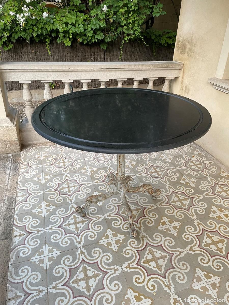 Antig&uuml;edades: MESA DE JARDIN FRANCESA DE FUNDICION SXIX - Foto 1