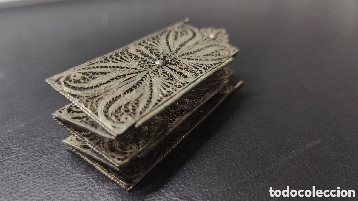 Antig&uuml;edades: MINIATURA BIOMBO - FILIGRANA DE PLATA - Foto 7
