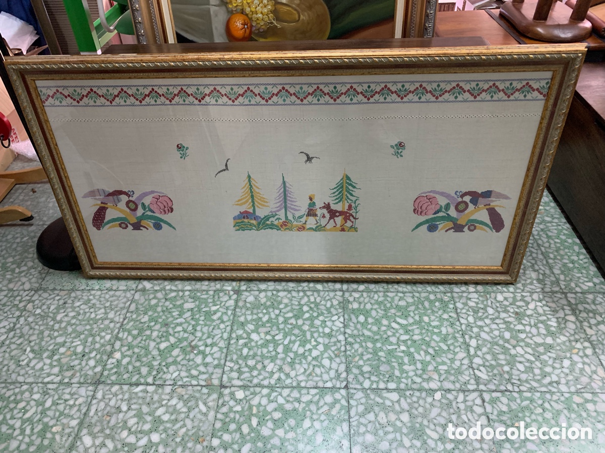 Antig&uuml;edades: 02_ gran cuadro bordados - Foto 1