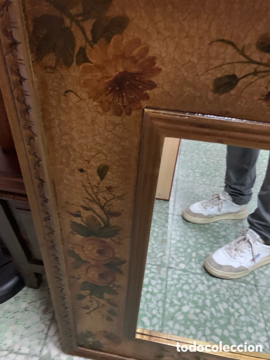 Antig&uuml;edades: 02_espejo con marco de madera - Foto 6